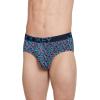 imageJockey Mens Underwear ActiveStretch Brief  4 PackBlue ChambraySubtle MintBlock GeoTrue Navy