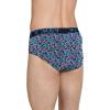 imageJockey Mens Underwear ActiveStretch Brief  4 PackBlue ChambraySubtle MintBlock GeoTrue Navy