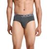 imageJockey Mens Underwear ActiveStretch Brief  4 PackCharcoal HeatherMarina BlueGrey DoveCharcoal Heather
