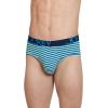 imageJockey Mens Underwear ActiveStretch Brief  4 PackTrue NavyCool White and Blue StripeTrue NavyTurquoise Gem