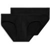 imageJockey Mens Underwear Elance Microfiber Bikini  2 PackBlack