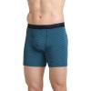 imageJockey Mens Underwear Lightweight Classic 5quot Boxer Brief  3 PackBlackTeal StripeRich Blue