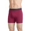 imageJockey Mens Underwear Lightweight Classic 5quot Boxer Brief  3 PackTrue NavyIron GreySpanish Wine