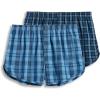 imageJockey Mens Underwear Tapered 5quot Boxer  2 PackBlue Plaid