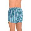 imageJockey Mens Underwear Tapered 5quot Boxer  2 PackField Day Teal PlaidNeedle Weave Stripe