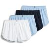 imageJockey Mens Underwear Tapered 5quot Boxer  4 PackIcy BlueWhiteNavyIcy Blue