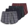 imageJockey Mens Underwear Tapered 5quot Boxer  4 PackNavy TartanRed Tartan