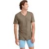imageJockey TShirts for Men  V Neck Undershirts Cotton Mens TShirts  3 PackBeachy Blue