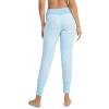 imageJockey Womens Loungewear Cotton Modal Foldover JoggerBlue Melody Dot
