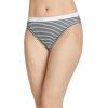 imageJockey Womens Underwear Classic French Cut  3 PackGrey HeatherSimple StripeBlack