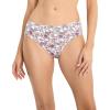 imageJockey Womens Underwear Elance Bikini  6 PackBleachedElissa FloralSilver Plum