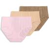 imageJockey Womens Underwear No Panty Line Promise Hip Brief  3 PackFrosty PinkLightDeep Beige