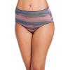 imageJockey Womens Underwear No Panty Line Promise Hip Brief  3 PackHorizon Twilight StripeRose WineDusk Blue