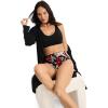imageJockey Womens Underwear No Panty Line Promise Hip Brief  3 PackWatercolor PoinsettiaRed PearBlack