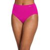 imageJockey Womens Underwear No Panty Line Promise Hip Brief  3 PackWild BloomsBlackFuchsia Purple