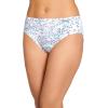 imageJockey Womens Underwear Plus Size Elance Bikini  6 PackBlue OrionFlower Garden PurpleThunder Blue