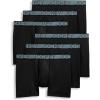 imageJockey Mens Underwear Active Microfiber 5quot Boxer Brief  6 PackBlack