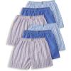 imageJockey Mens Underwear Classics Full Cut 5quot Boxer  6 PackRacing Red StripeBlue ChambraySoft Sky Small Plaid