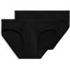 imageJockey Mens Underwear Elance Microfiber Bikini  2 PackBlack