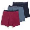 imageJockey Mens Underwear Lightweight Classic 5quot Boxer Brief  3 PackTrue NavyIron GreySpanish Wine