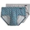 imageJockey Mens Underwear Mens Elance Poco Brief  2 PackTypical Tile DotSolid Grey