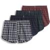 imageJockey Mens Underwear Tapered 5quot Boxer  4 PackNavy TartanRed Tartan
