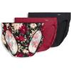 Watercolor Poinsettia/Red Pear/Black