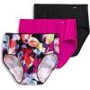 imageJockey Womens Underwear No Panty Line Promise Hip Brief  3 PackWild BloomsBlackFuchsia Purple
