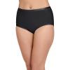 imageJockey Womens Underwear Worry Free Cotton Stretch Heavy Absorbency BriefBlack