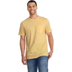 imageJockey Mens Casualwear Made in America Heritage Short Sleeve Pocket TeeCrystal Yellow