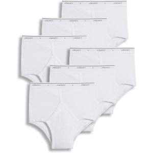 imageJockey Mens Underwear Big Man Classic Brief  6 PackWhite