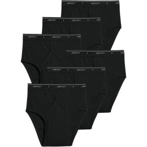 imageJockey Mens Underwear Briefs  Classic Low Rise Design Pack of 6  Authentic Mens Underwear for Comfort and QualityBlack