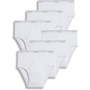 imageJockey Mens Underwear Briefs  Classic Low Rise Design Pack of 6  Authentic Mens Underwear for Comfort and QualityWhite