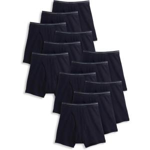 imageJockey Mens Underwear Lightweight Classic 5quot Boxer Brief  12 PackBlack