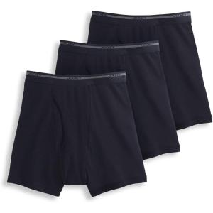 imageJockey Mens Underwear Lightweight Classic 5quot Boxer Brief  3 PackBlack