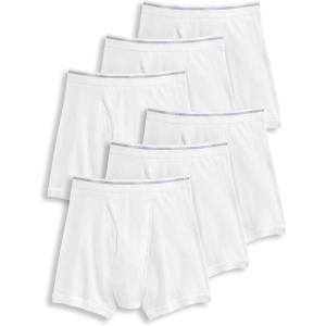 imageJockey Mens Underwear Lightweight Classic 5quot Boxer Brief  6 PackWhite