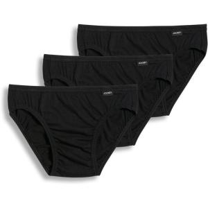 imageJockey Mens Underwear Mens Elance Bikini  3 PackBlack