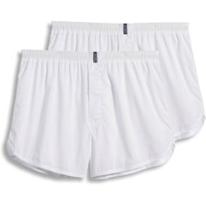imageJockey Mens Underwear Tapered 5quot Boxer  2 PackIcy BlueNight Navy