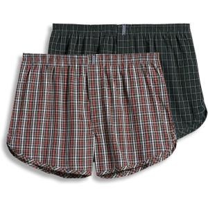 imageJockey Mens Underwear Tapered 5quot Boxer  2 PackTartan