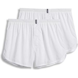 imageJockey Mens Underwear Tapered 5quot Boxer  2 PackWhite