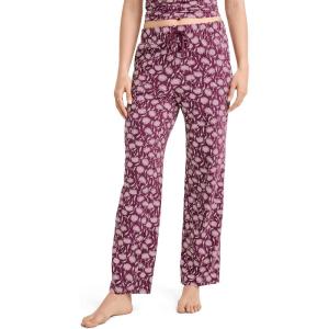 imageJockey Womens Sleepwear Organic Cotton Stretch PantFrayed Plum Floral