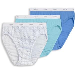 imageJockey Womens Underwear Classic French Cut  3 PackPicasso BlueFlower SunsCaspian Sea