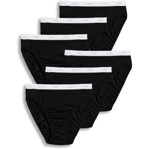 imageJockey Womens Underwear Classic French Cut  6 PackBlack