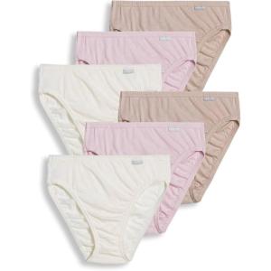 imageJockey Womens Underwear Elance French Cut  6 PackIvoryLightPink Shadow