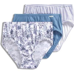 imageJockey Womens Underwear Elance Hipster  3 PackFresh CoastMontauk StripePaisley Floral