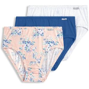 imageJockey Womens Underwear Elance Hipster  3 PackMarina BlueSimple Scatter DotSimple Spring Bouquet