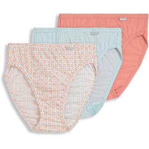 imageJockey Womens Underwear Elance Hipster  3 PackParadise PeachPeach Garden GeoEcho Blue