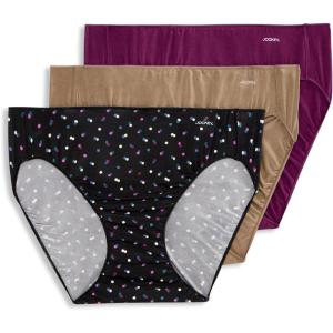 imageJockey Womens Underwear No Panty Line Promise Bikini  3 PackStarlightImperial PlumDeep Beige