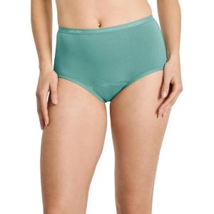 imageJockey Womens Underwear Worry Free Cotton Stretch Heavy Absorbency BriefAquamarine