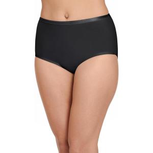 imageJockey Womens Underwear Worry Free Cotton Stretch Heavy Absorbency BriefBlack